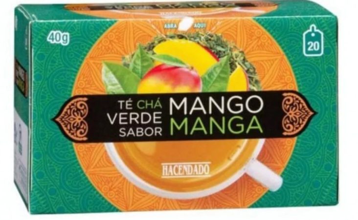 Té verde sabor mango de Hacendado