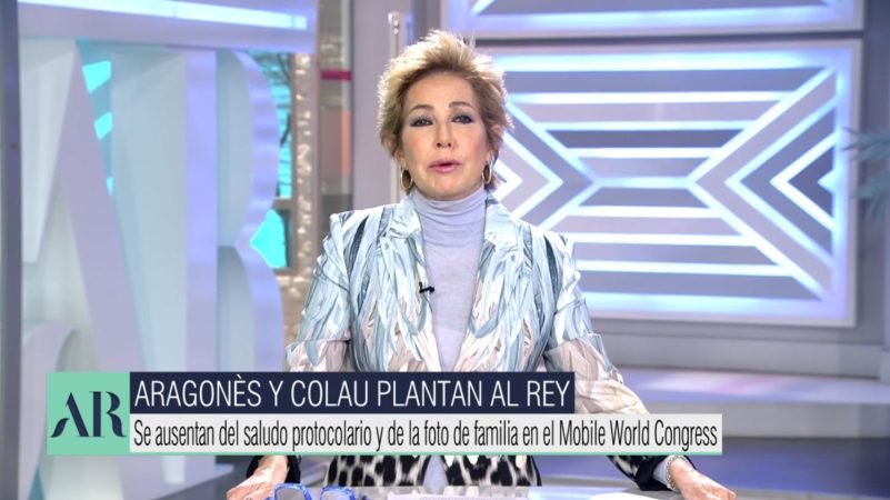 Ana Rosa habla del plantón al Rey