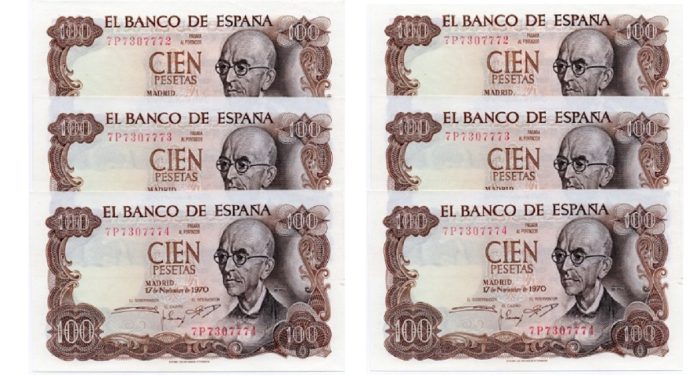 Pagan hasta 125 euros por un billete antiguo de 100 pesetas
