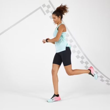 Mallas Short Mujer Cortas Running Kiprun Support Negro