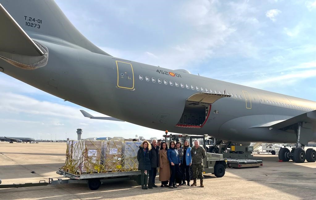 La Fundación Cofares envía un avión con medicamentos y material sanitario a Turquía en coordinación con las Fuerzas Armadas