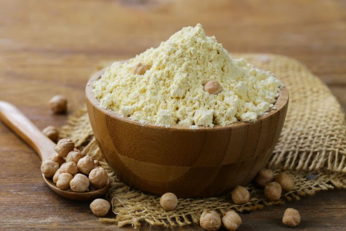 Harina de garbanzos para tortilla de patatas sin huevos