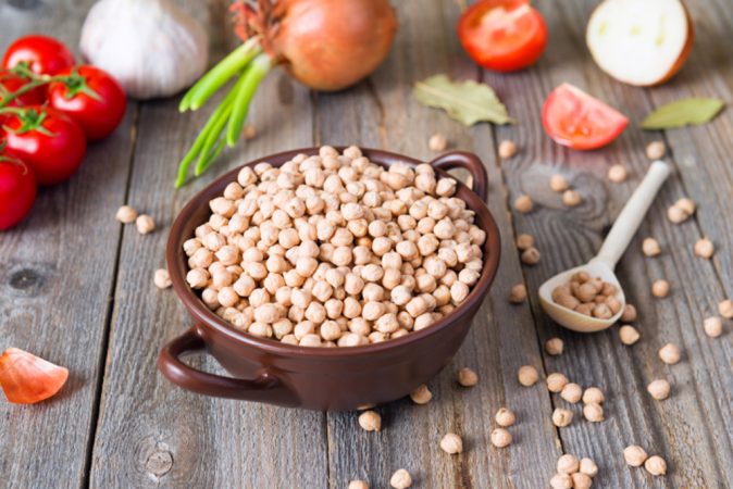 Ingredientes para los garbanzos