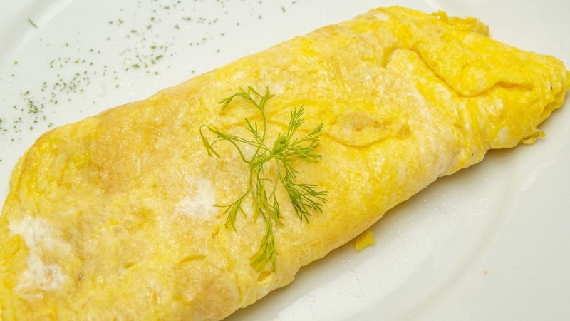Ingredientes para 1 persona de la tortilla francesa