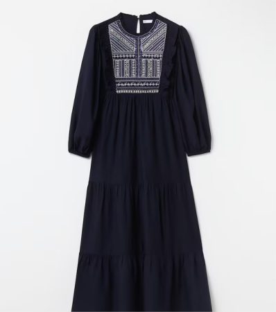 Vestido bordado de mujer con manga larga Merca2.es