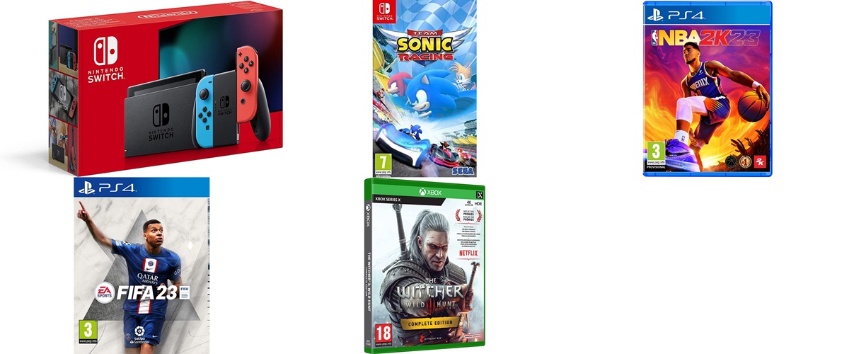 PS4, PS5, Switch y Xbox: consolas y videojuegos con precios increíbles en Amazon