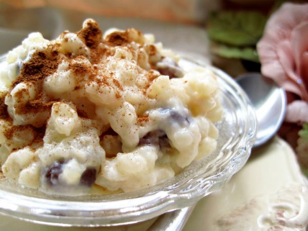 Elaboración del arroz con leche en el microondas