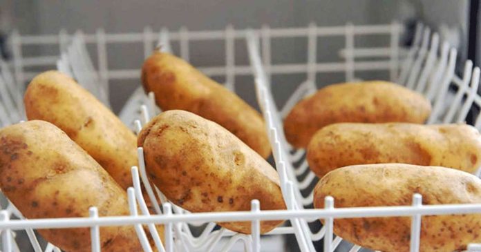 Así puedes cocer patatas en el lavavajillas (no te lo vas a creer)