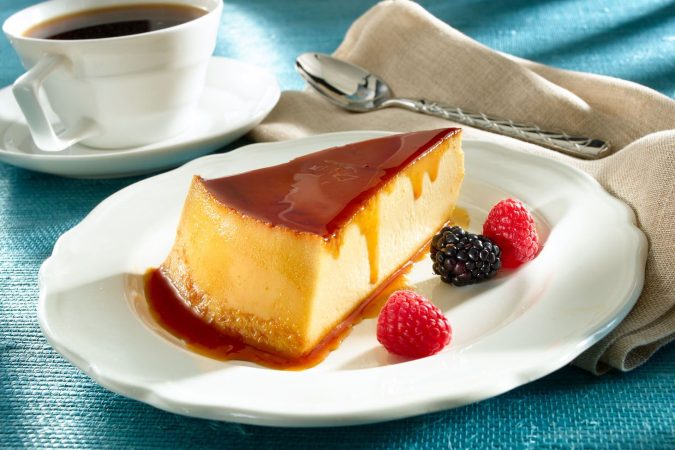 Ingredientes para un flan de queso grande (8 flanes individuales)