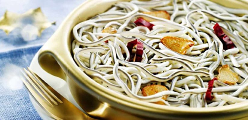 Ingredientes para 2 personas con el que prepararas las Gulas al ajillo