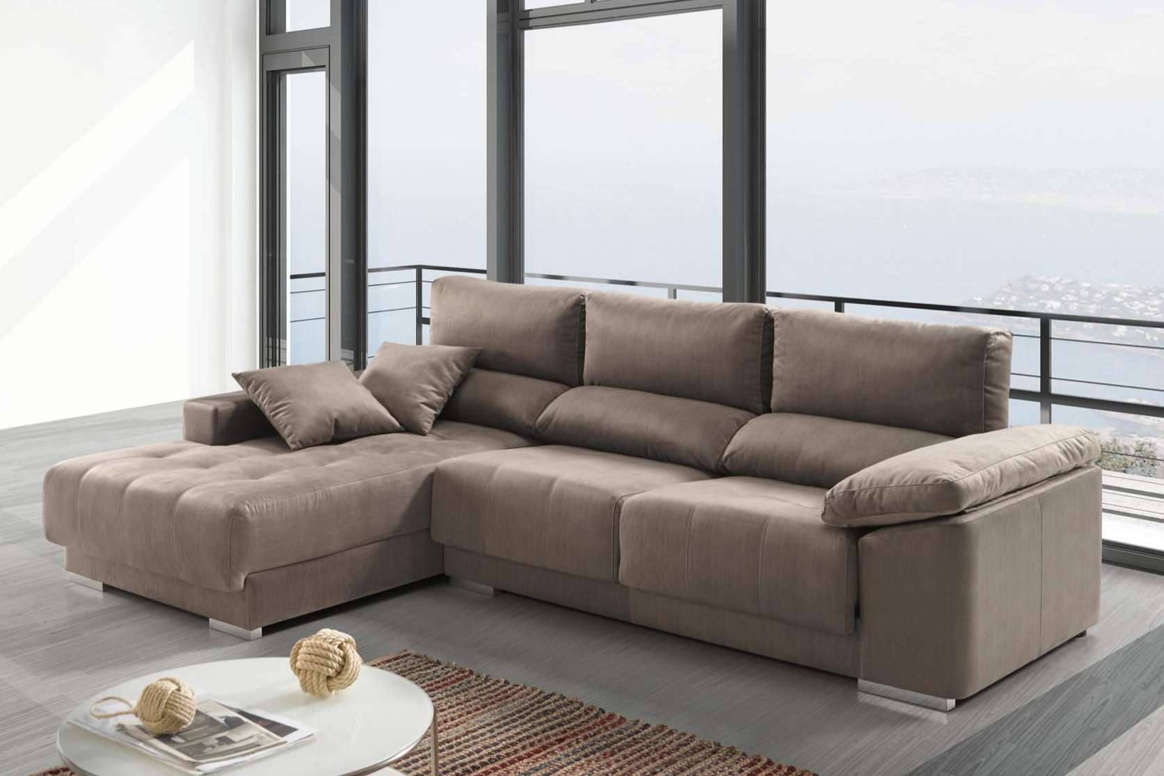 Sofás chaise longue modernos, de calidad y económicos, con Ahorro Total
