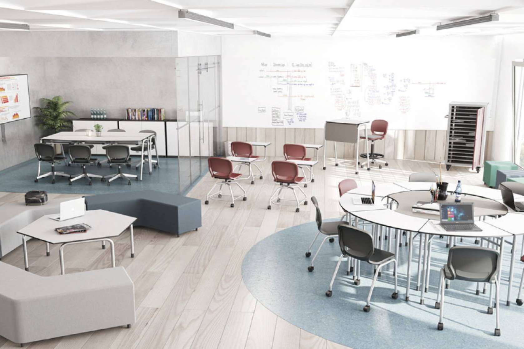 OfficeDeco es una tienda que pone a disposición mobiliario escolar, salas de formación y comunicación visual, tanto para empresa como centros de educación