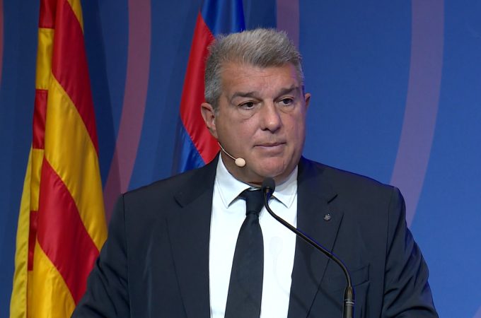 Joan Laporta, presidente del FC Barcelona