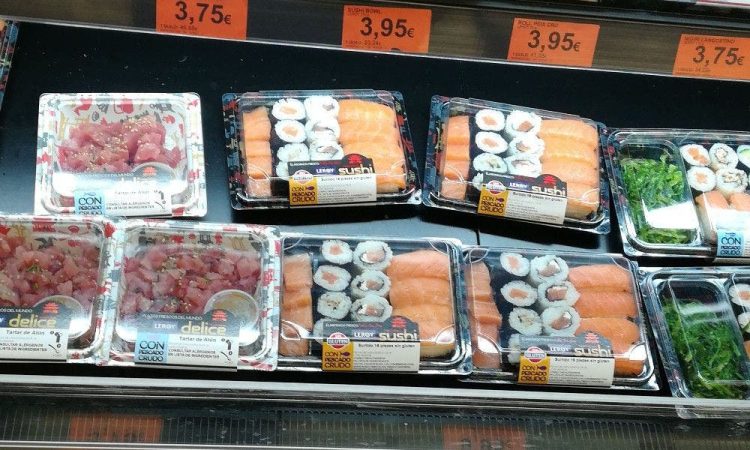Bandejas de sushi de Mercadona Merca2.es