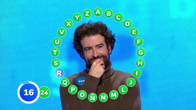 El buen humor de Rafa en Pasapalabra