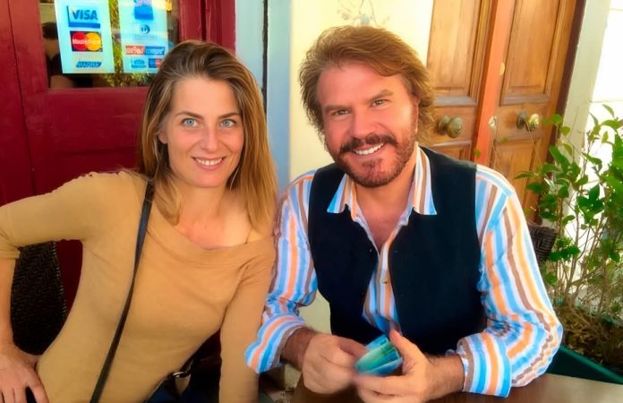 Gabriela Arrocet con su padre, Bigote