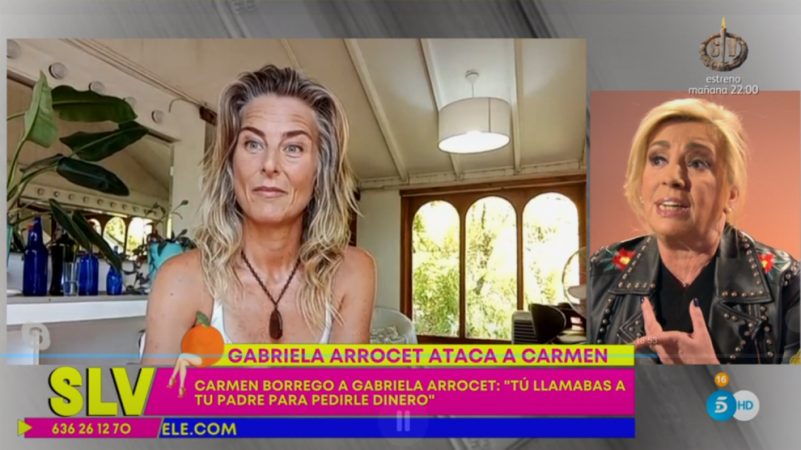 Gabriela Arrocet responde a Carmen Borrego en el Deluxe