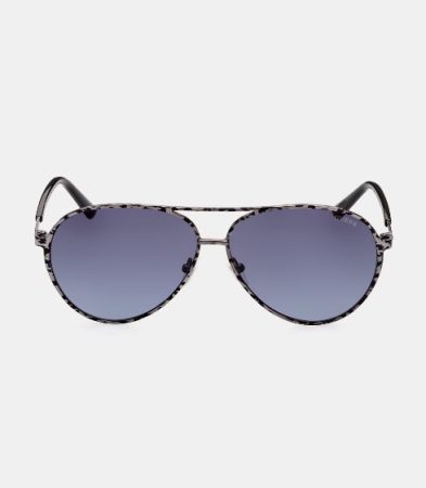 Gafas de sol de mujer aviador de metal gris estampado el corte ingles