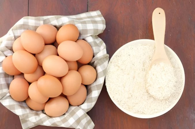 Ingredientes para el arroz a la cubana