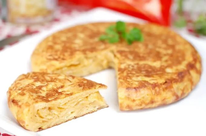 Ingredientes de la tortilla de patatas chip de José Andrés