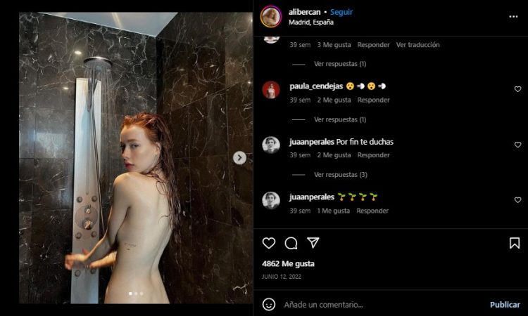 El contenido compartido por la actriz de "La Promesa" en su cuenta de Instagram