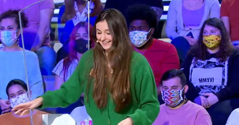 El divertido momento entre Jorge Fernández y una concursante