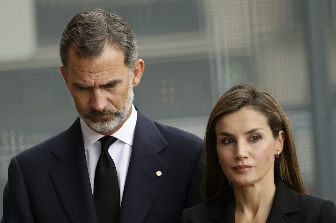 Los Reyes durante un acto protocolario