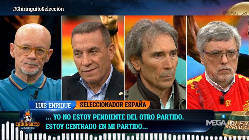 Los colaboradores de El Chiringuito hablando de la selección