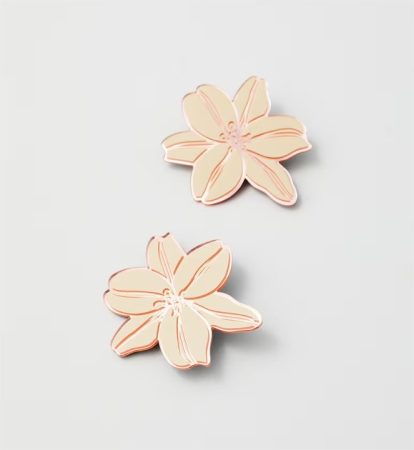 Pendientes flor espejo el corte ingles