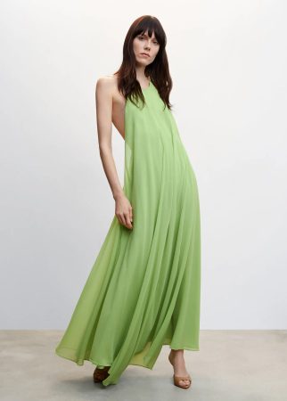 Vestido de espalda abierta de Mango
