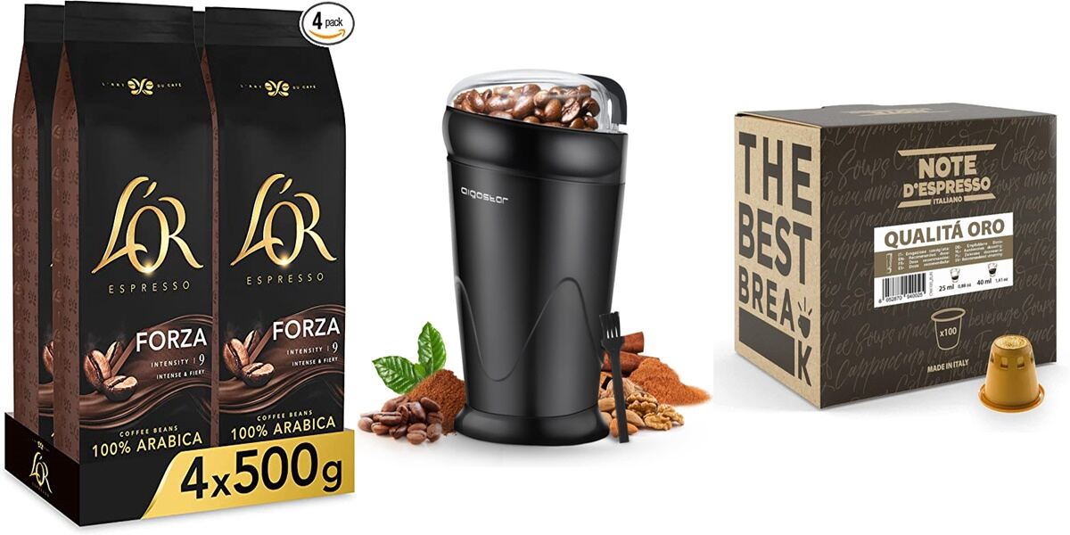 Cafés en grano, molinillos y más: 10 ofertas geniales de Amazon para amantes del café