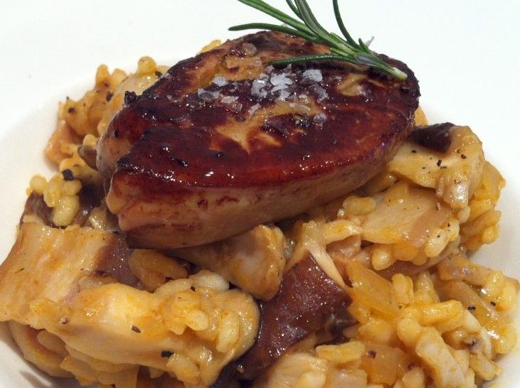 arroz con setas, trufa y foie gras de Ramón Freixa