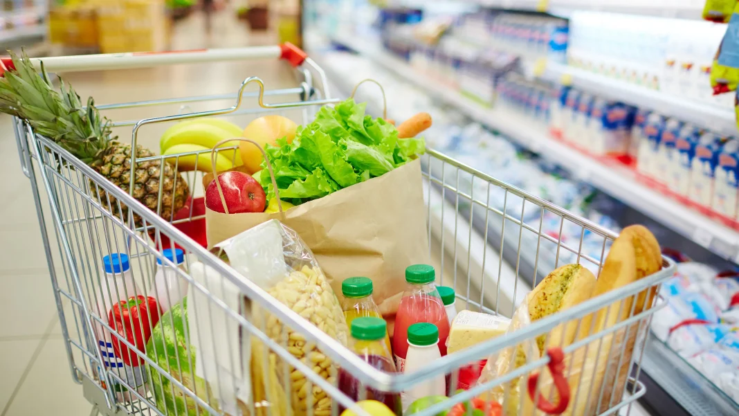 Cesta de la compra supermercado