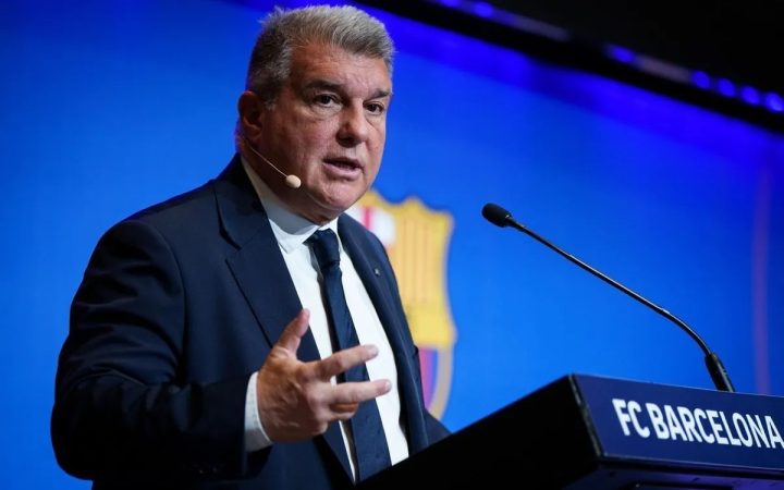 Joan Laporta, presidente del FC Barcelona