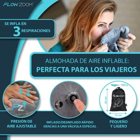 Almohada de viaje FLOWZOOM Amazon 4 Merca2.es