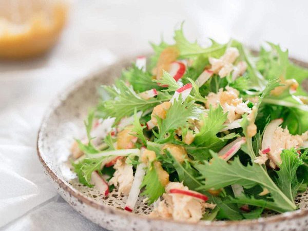 Ensalada con mizuna