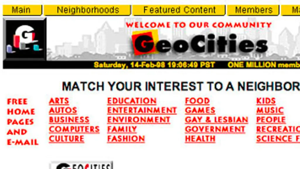 Cómo GeoCities democratizó Internet y abrió camino a la era actual