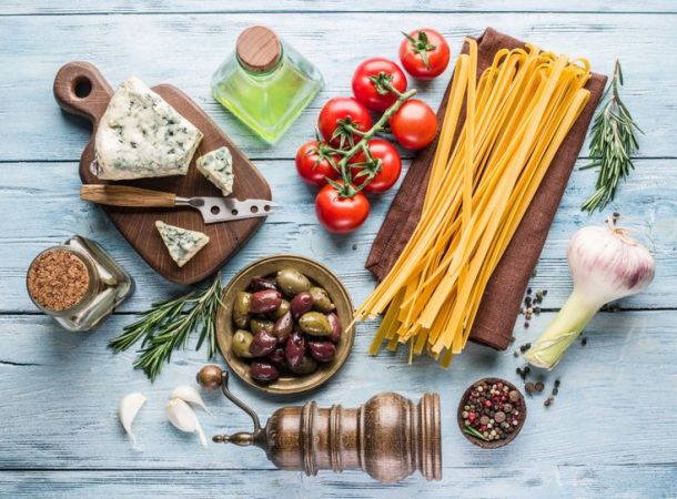 Ingredientes para espaguetis caldosos