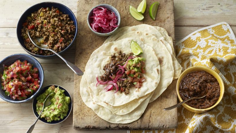 Ingredientes para los tacos