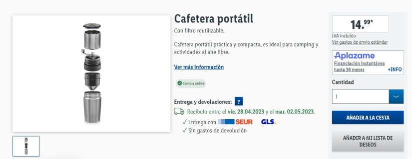 Café de Lidl: la opción novedosa y económica