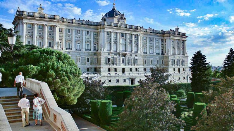 Plaza de Oriente en Madrid