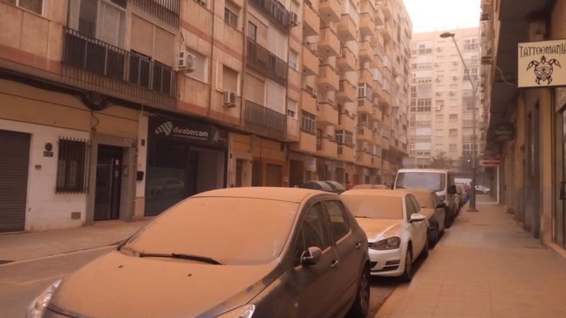 Polvo subsahariano en Madrid