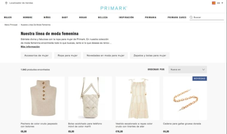 Primark se preocupa por ofrecer variedad y calidad