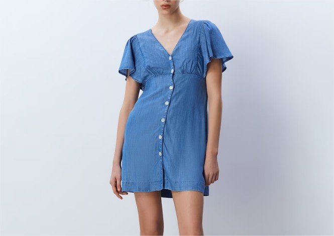 Vestido efecto denim el corte ingles