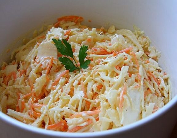 Receta de ensalada de col americana
