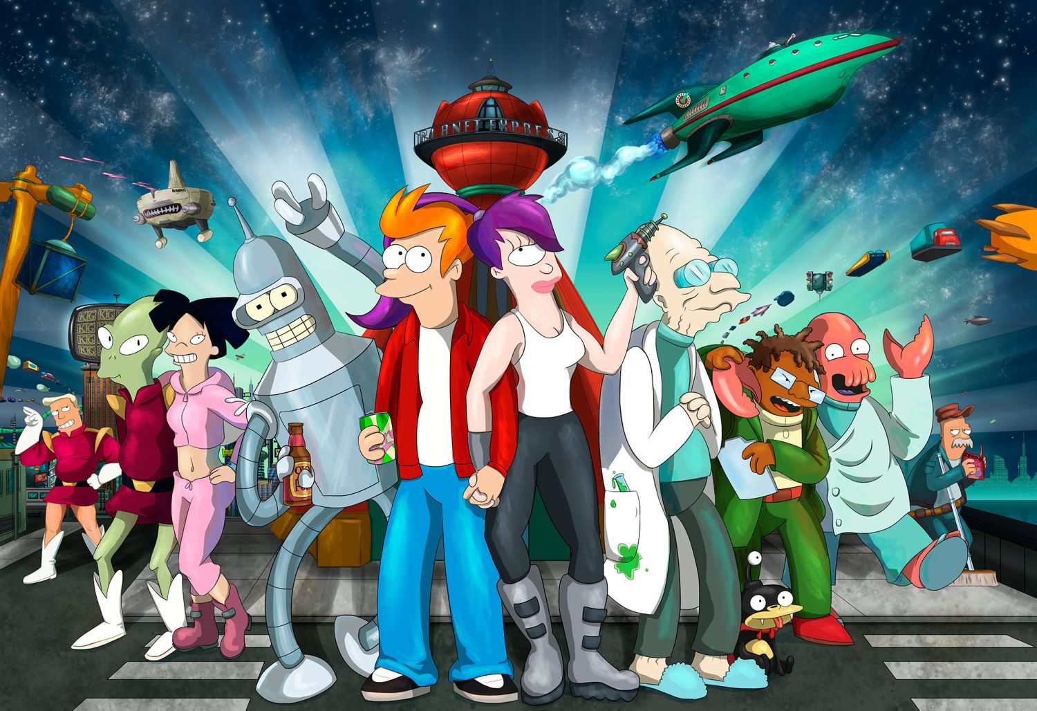 10 años después, vuelve ‘Futurama’ con 20 episodios nuevos