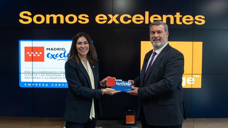 Orange recibe el sello ‘Madrid Excelente’ por su compromiso con la «gestión enfocada en el progreso»