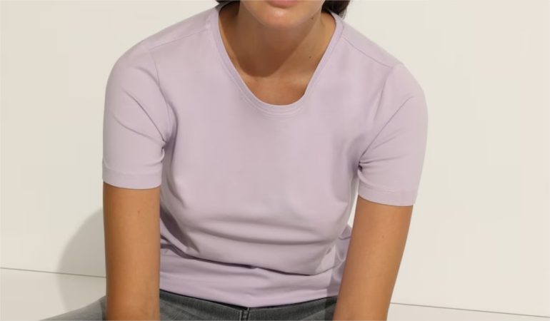 Camiseta basica de mujer con manga corta Merca2.es