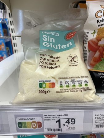 Pan rallado sin gluten para celíacos