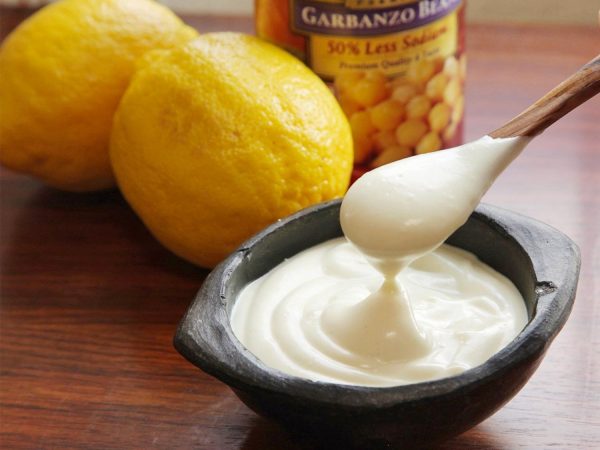 Mayonesa con aquafaba